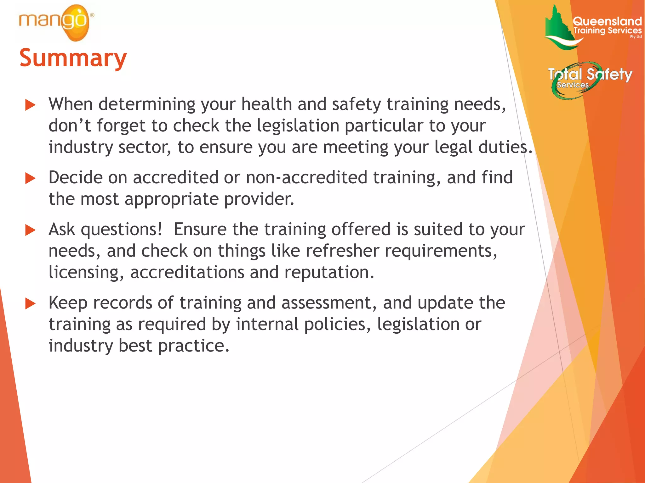 Health and Safety - Five steps to effective health and safety training ...