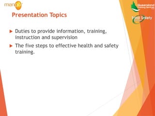 Health and Safety - Five steps to effective health and safety training ...