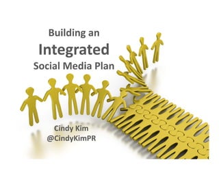 Building an 
Integrated
Social Media Plan
Cindy Kim 
@CindyKimPR
 