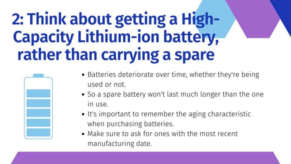 Five tips for extending lithium ion battery life