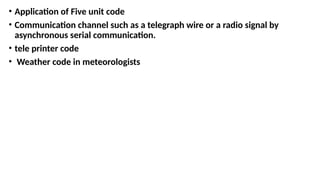 five unit code.in the communication pptx | PPTX
