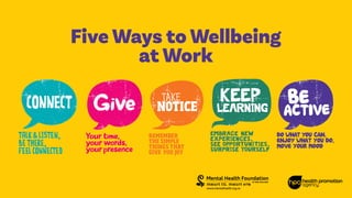 Five Ways to lifestyle check at the workplace