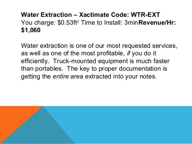 how to update xactimate pricing for water
