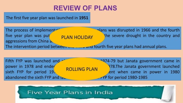 Five year plan and NITI AAYOG | PPTX
