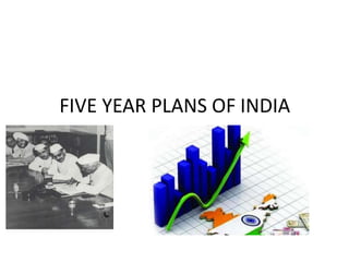 FIVE YEAR PLANS OF INDIA
 