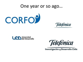 One year or so ago…
 