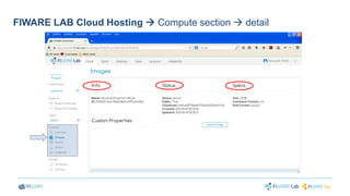 FIWARE LAB Cloud Hosting  Compute section  detail 
 