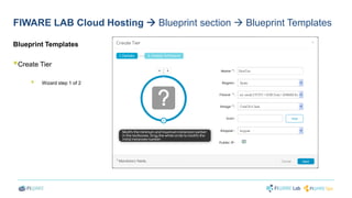 FIWARE LAB Cloud Hosting  Blueprint section  Blueprint Templates 
Blueprint Templates 
 
Create Tier 
 
Wizard step 1 of 2 
 