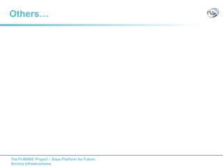 The FI-WARE Project – Base Platform for Future
Service Infrastructures
Others…
 