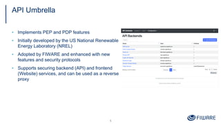 Keyrock and API Umbrella for Data Spaces | PDF