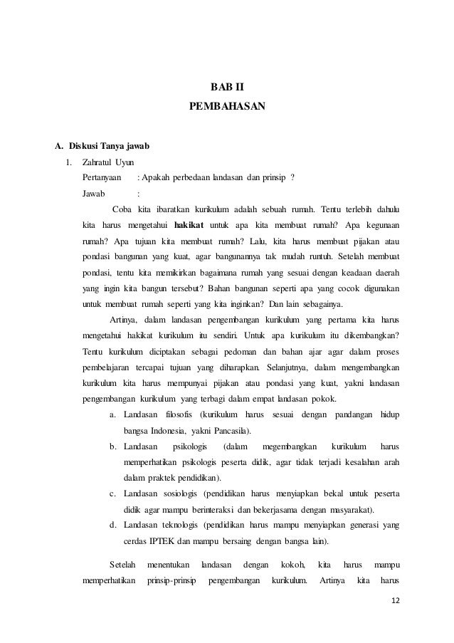 Paper Landasan Pengembangan Kurikulum