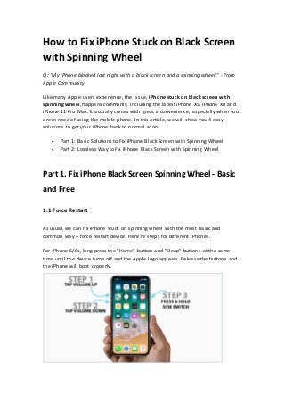 Iphone Stuck On Black Wheel: Black Screen With Spinning Wheel – TPFA