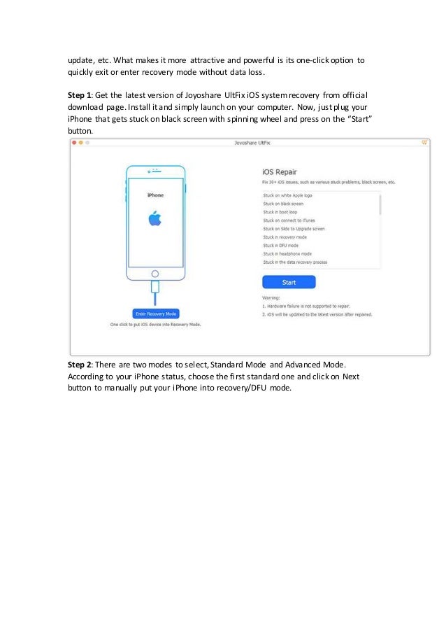 Tips to iPhone Stuck on Black Screen with Spinning Wheel