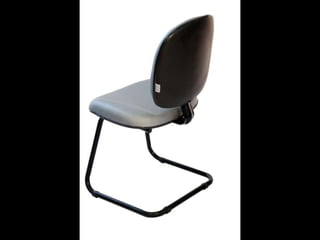 Cadeira Fixa Escritório Atenas - cinza corano