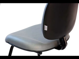 Cadeira Fixa Escritório Atenas - cinza corano