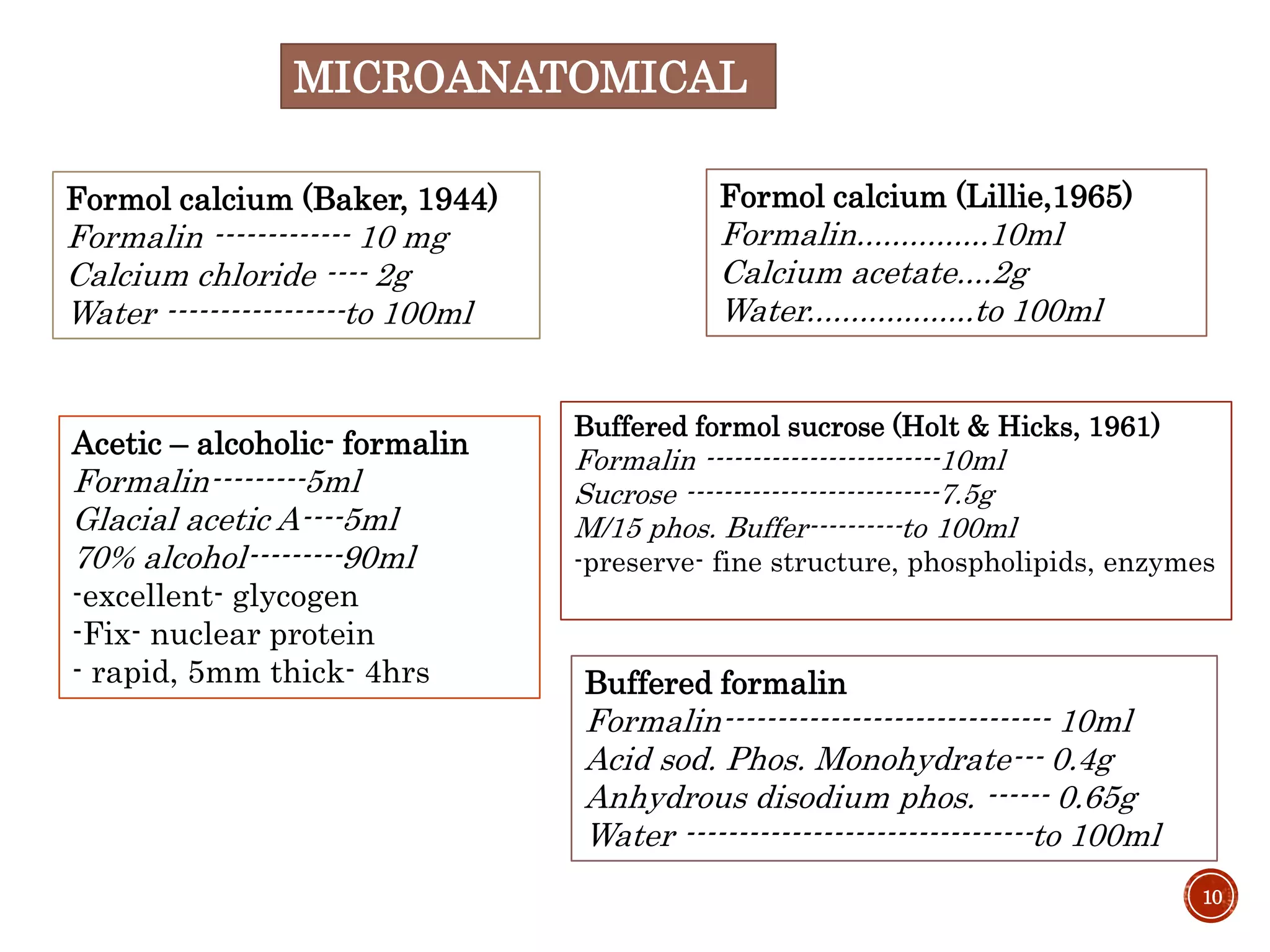 Fixation & fixatives in histopathology, dr naveen reddy PPT