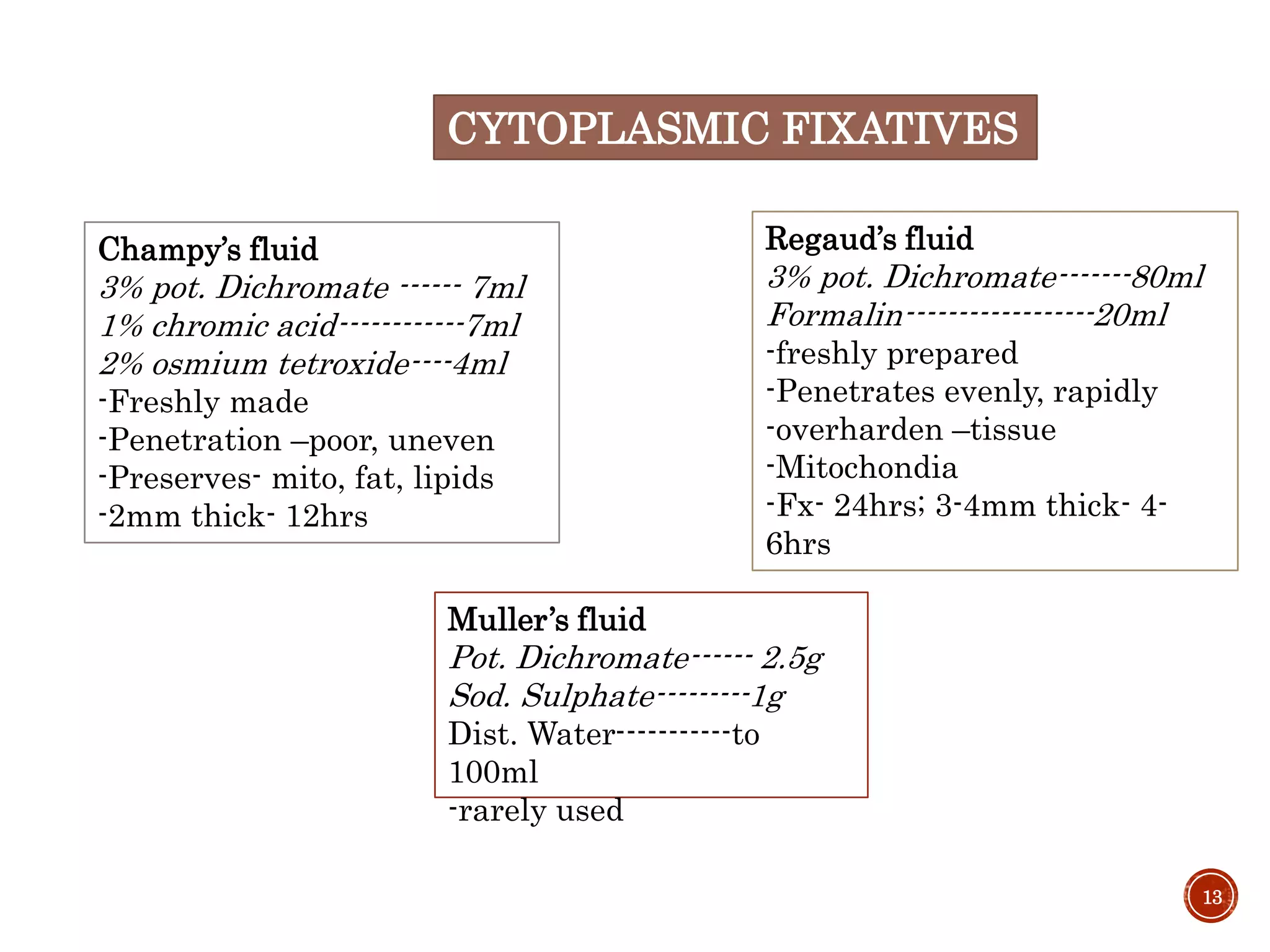 Fixation & fixatives in histopathology, dr naveen reddy PPT