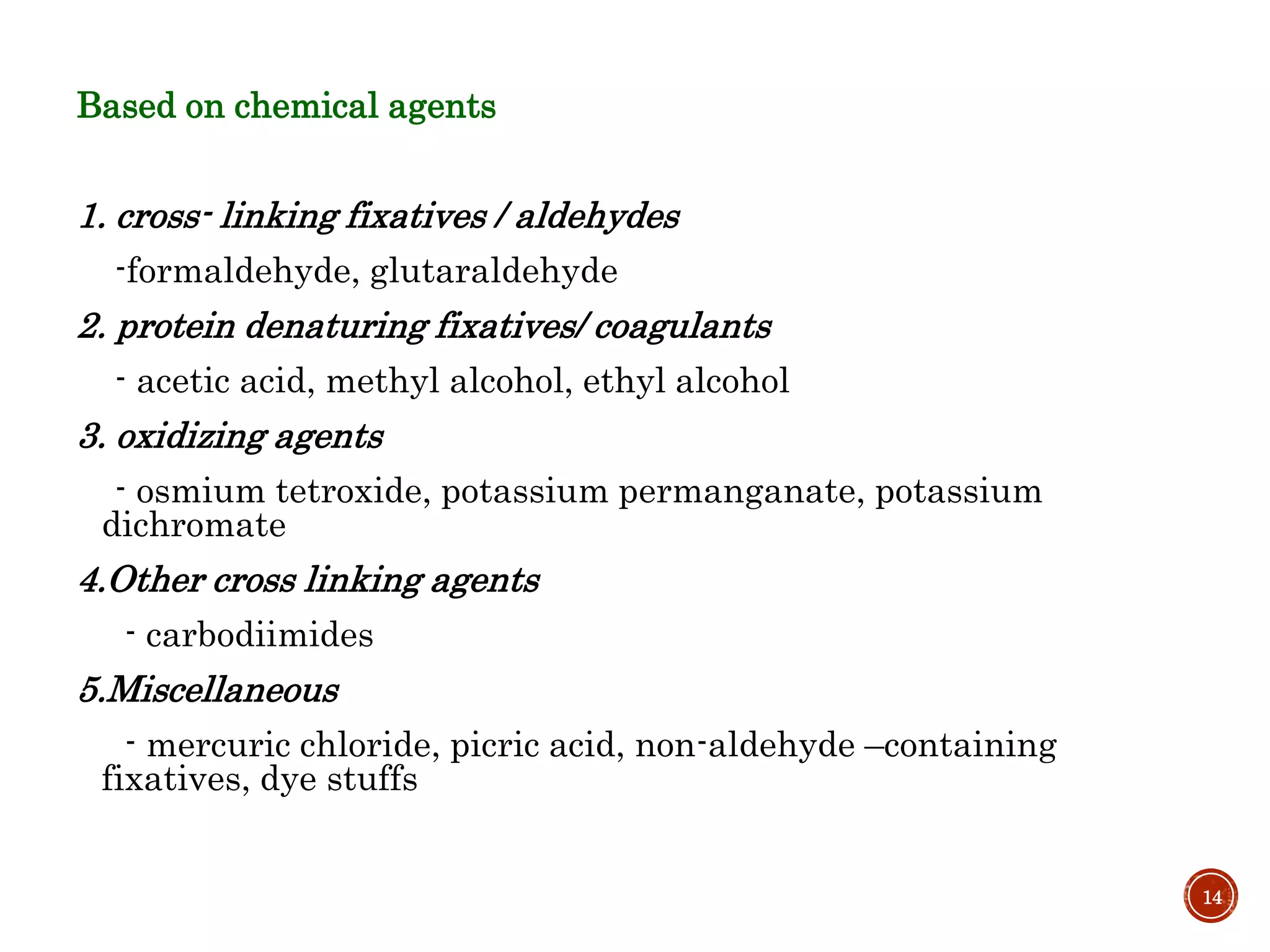 Fixation & fixatives in histopathology, dr naveen reddy PPT