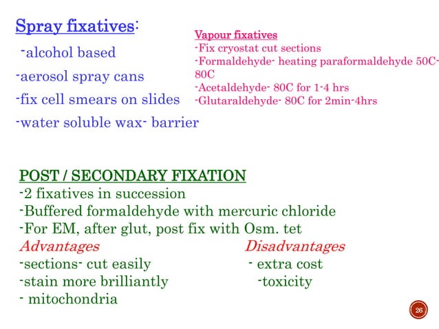 Fixation & fixatives in histopathology, dr naveen reddy | PPTX