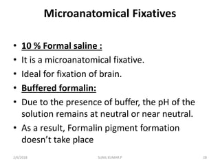 Fixation of tissues | PPTX