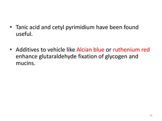 Histological Techniques: Section 2:Fixation of tissues | PPTX