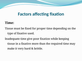 Define Fixative types and classification | PPTX