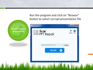 Fix corrupt power point file | PPTX | IT and Internet Support | Internet