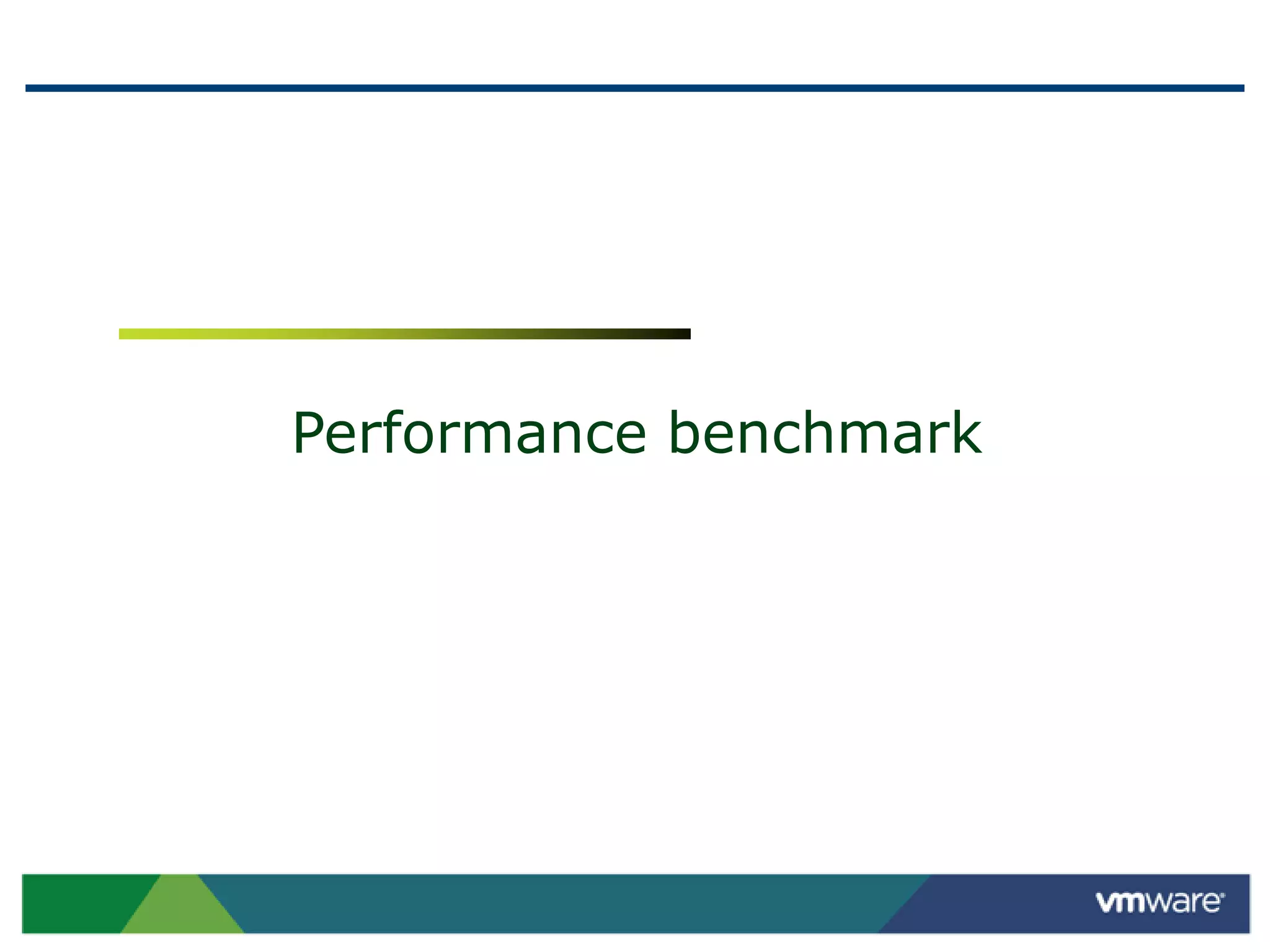 Performance benchmark
 