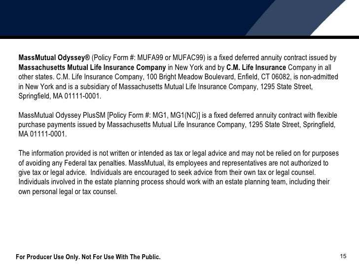 what is a fixed deferred annuity massmutual change of ownership form