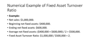Fixed Assets explanation on short terms. | PDF