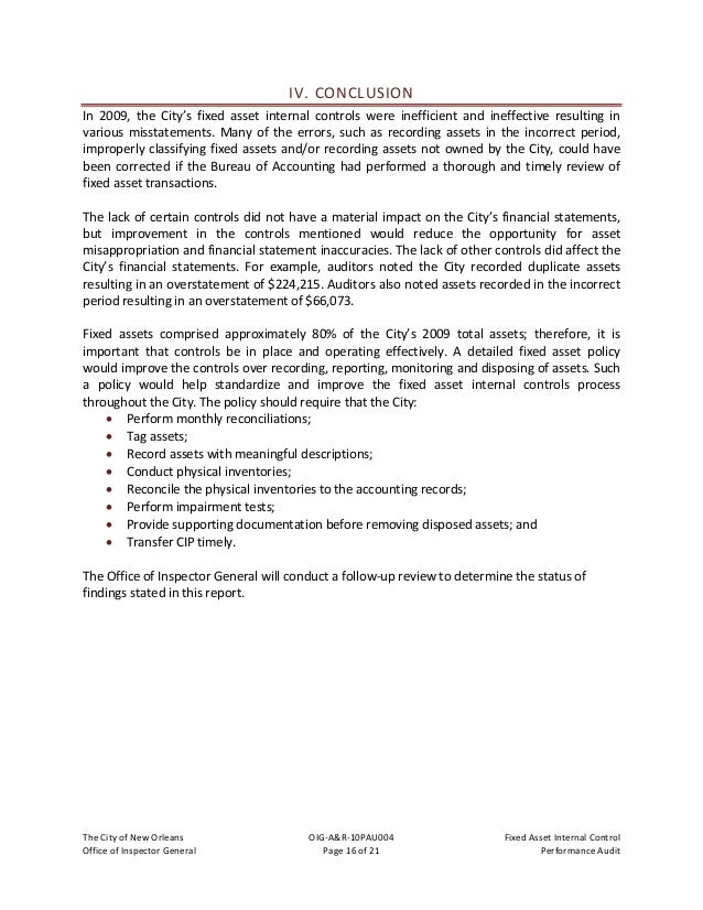 fixed assets final report fixed asset examples