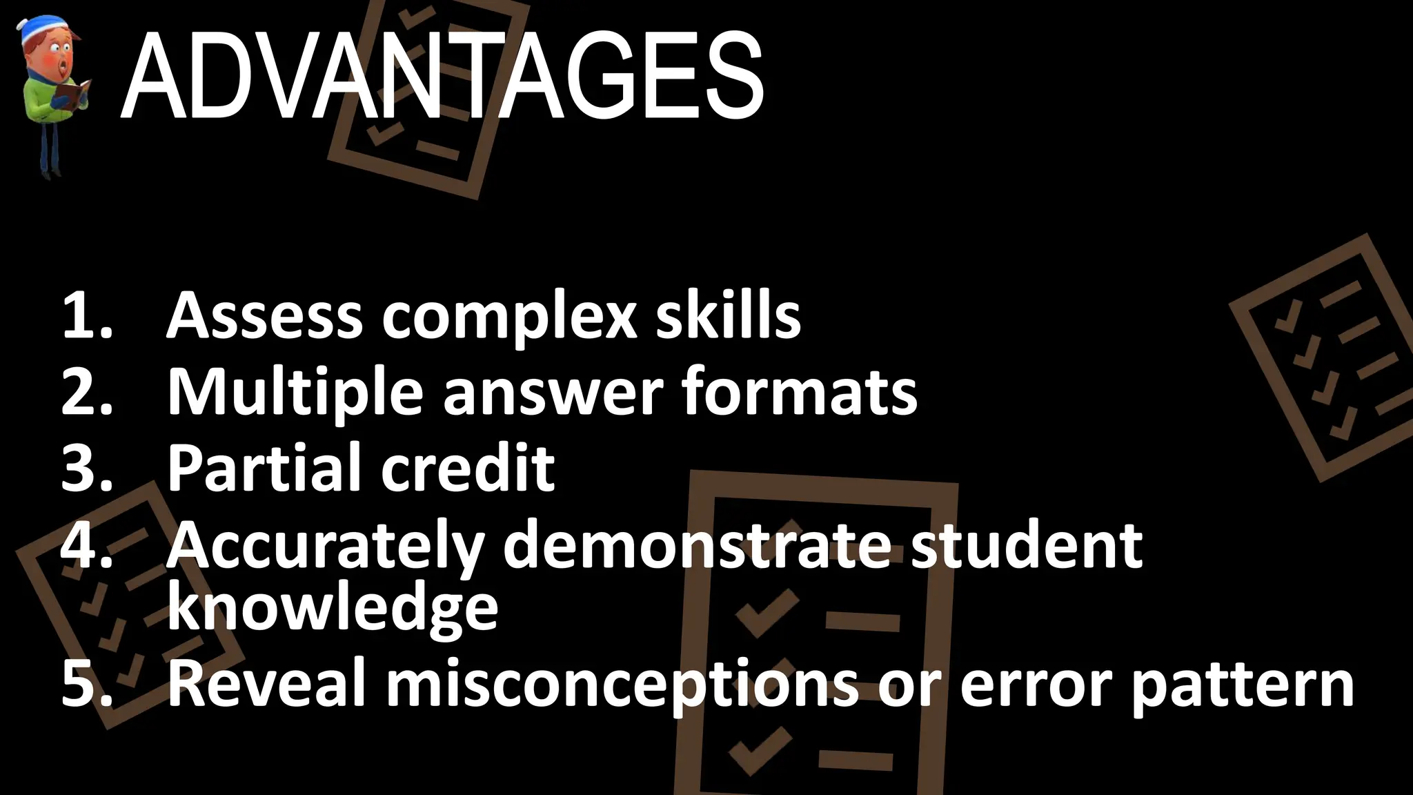 Fixed constructed response format pptx