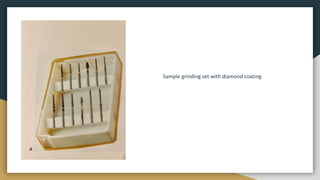 Sample grinding set with diamond coating
 