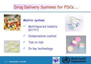 Fdc Medication Fixed Dose Combinations- WHO Meet | PPT