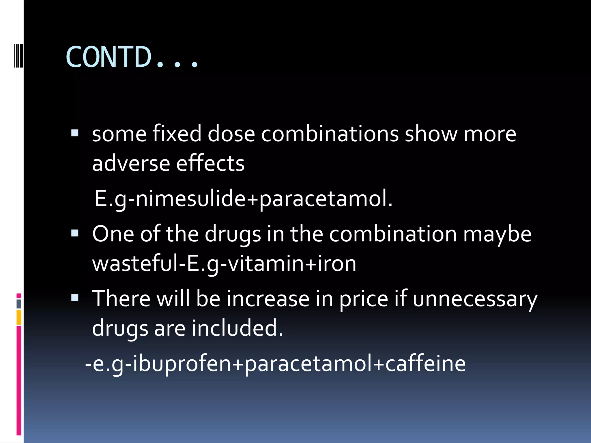 Fixed dose drug combinations | PPTX