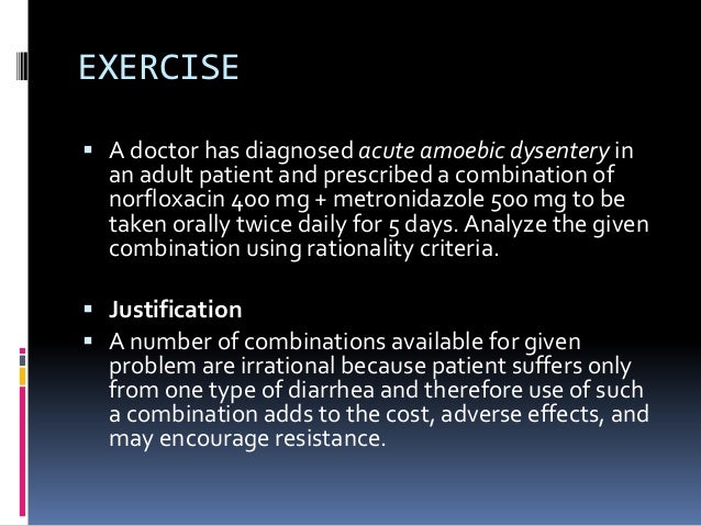 Norfloxacin Dose For Travellers Diarrhoea