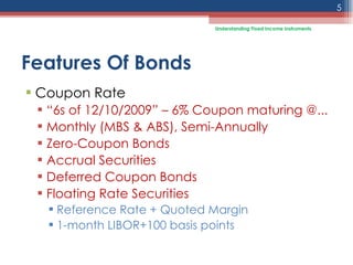 Fixed Return Instrument All About Fixed Income Instruments | PPT