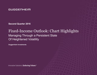 10 Macroeconomic Forecasts for 2016
Fixed-Income Outlook: Chart Highlights
Managing Through a Persistent State
Of Heightened Volatility
Second Quarter 2016
Guggenheim Investments
 
