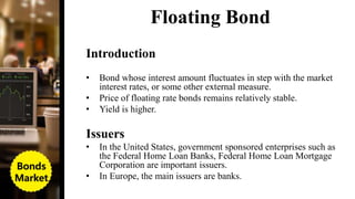 Floating Income Fixed income securities (types of bond) | PPTX