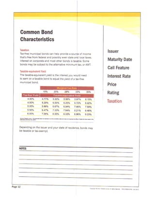 Fixed income workbook