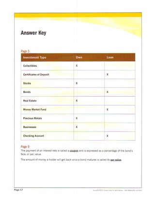 Fixed income workbook
