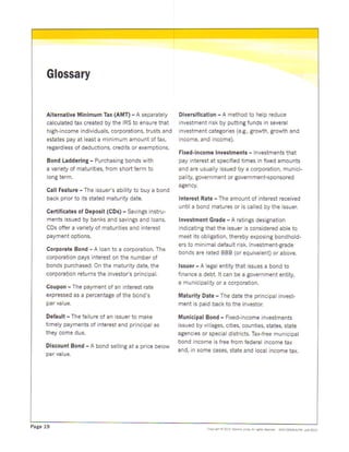 Fixed income workbook