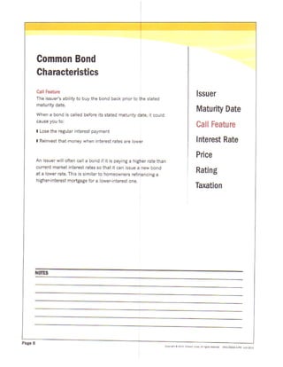 Fixed income workbook