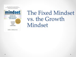The Fixed Mindset
vs. the Growth
Mindset
 