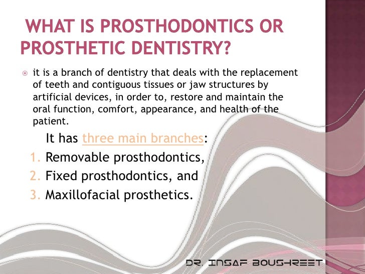Fixed prosthodontics lesson 1
