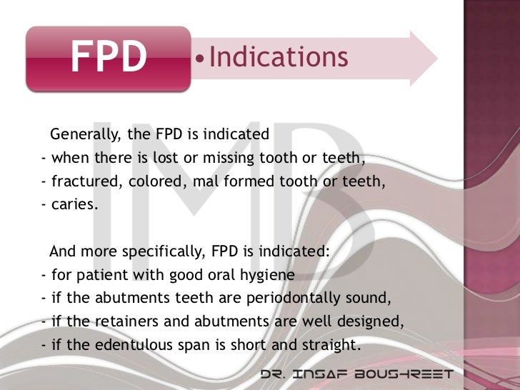 Fixed prosthodontics lesson 7
