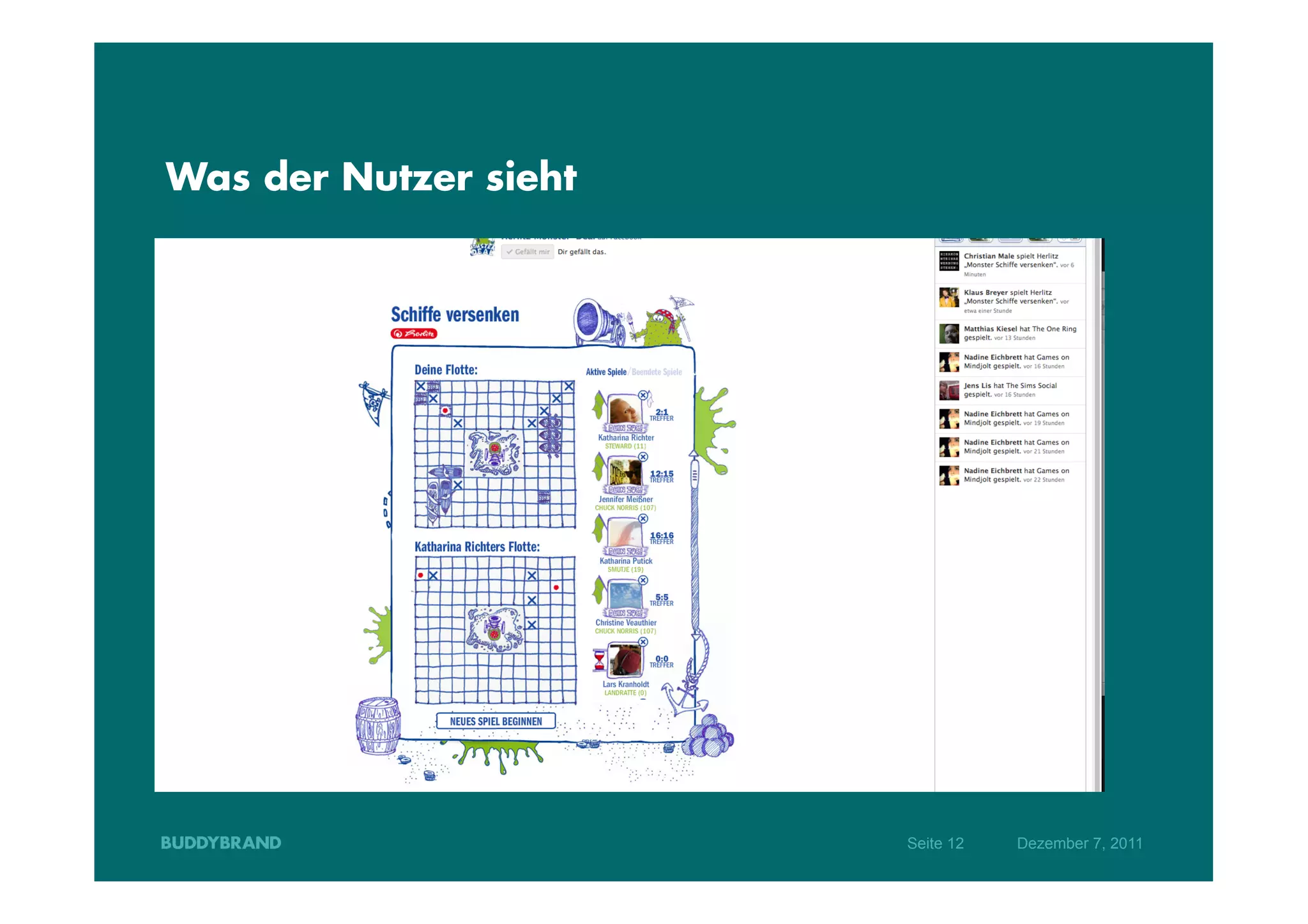 Was der Nutzer sieht




                       Seite 12   Dezember 7, 2011
 