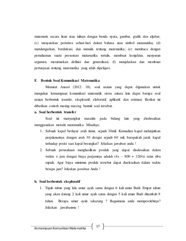 Komunikasi Matematika