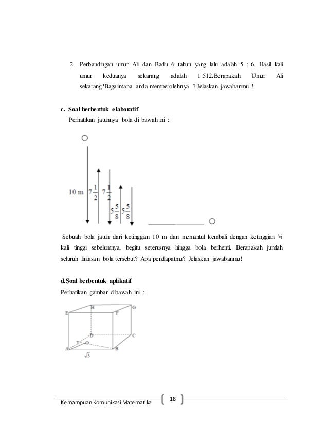 Contoh Soal Komunikasi Matematika Dan Pembahasannya - Contoh Soal Terbaru
