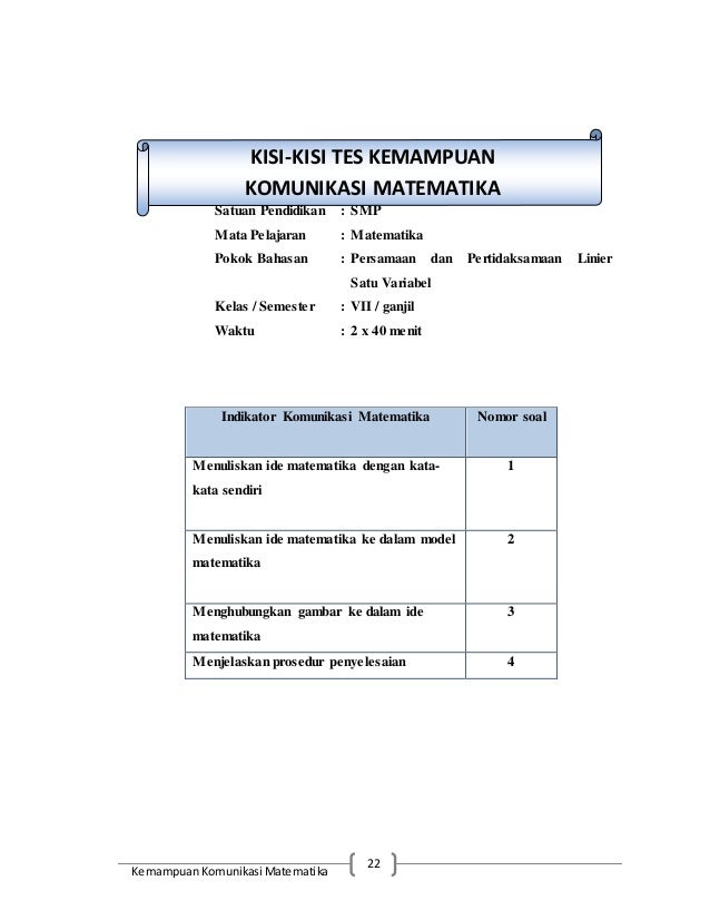 Komunikasi Matematika